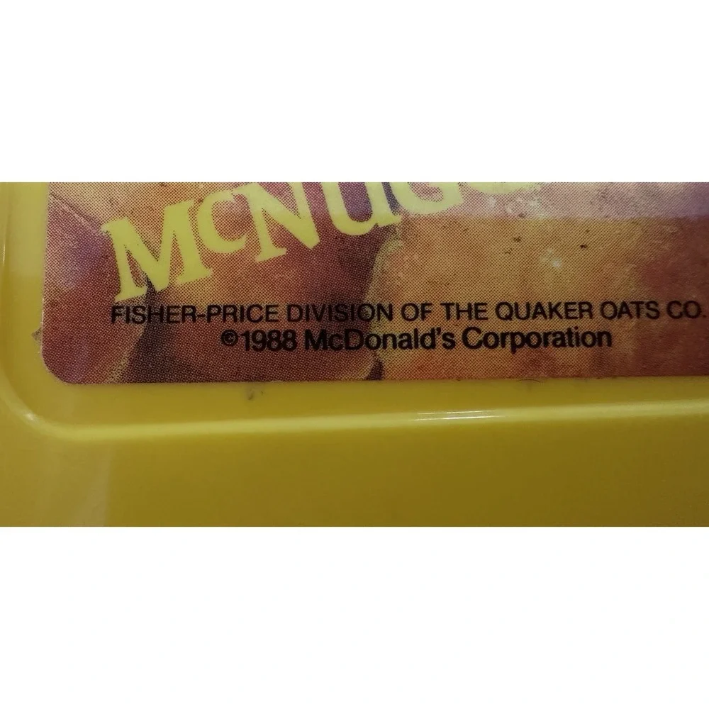 Vtg 1988 FISHER PRICE Fun With‎ Food McDonald's Chicken Nuggets Fries BBQ Sauce